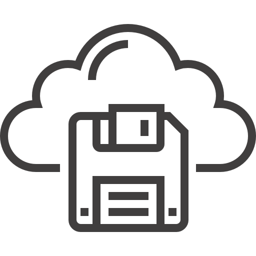 cloud computing Maxim Flat Lineal Icône