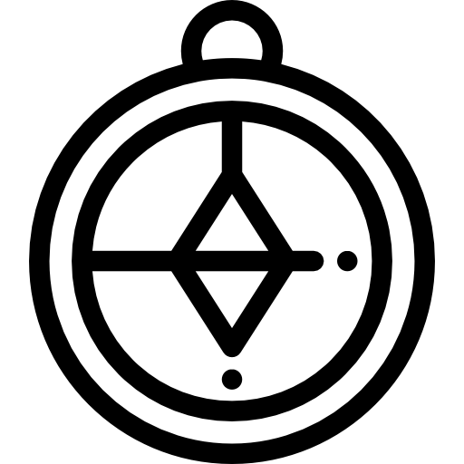 나침반 Detailed Rounded Lineal icon