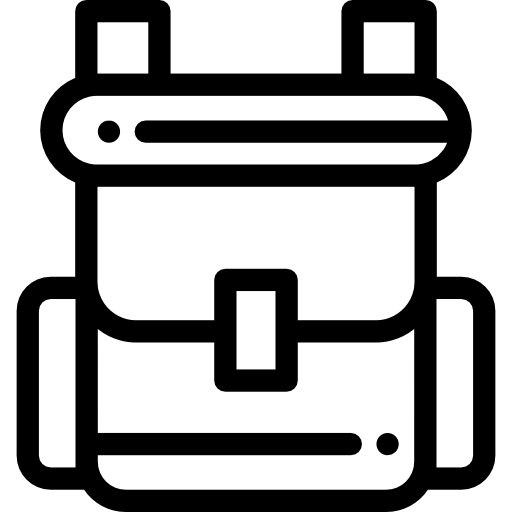 배낭 Detailed Rounded Lineal icon