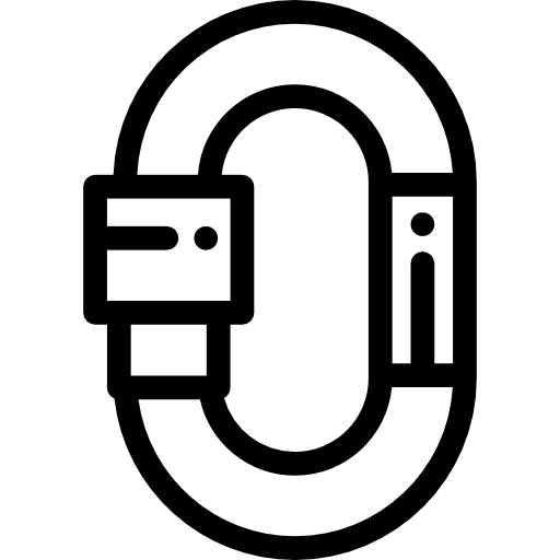 カラビナ Detailed Rounded Lineal icon