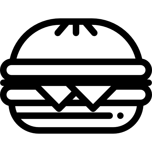 burgery Detailed Rounded Lineal ikona