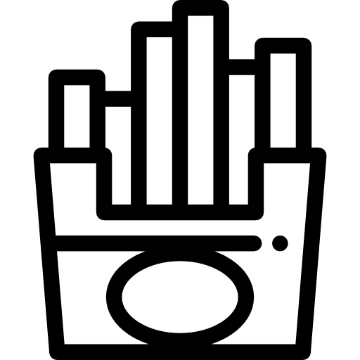 フライドポテト Detailed Rounded Lineal icon
