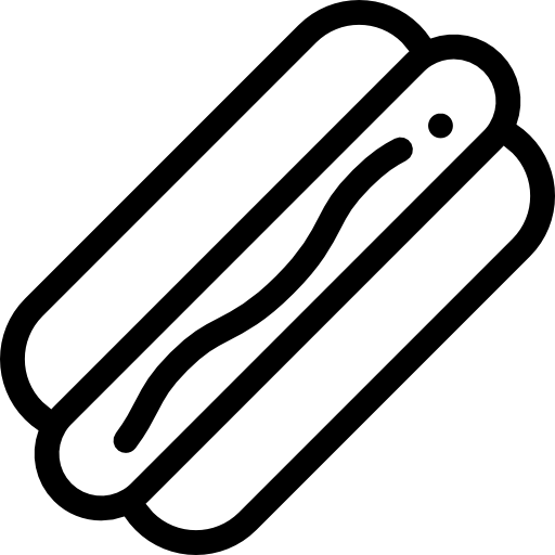 Hot dog Detailed Rounded Lineal icon