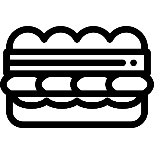 Sandwich Detailed Rounded Lineal icon