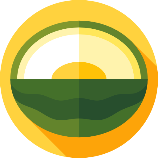 melone Flat Circular Flat icona