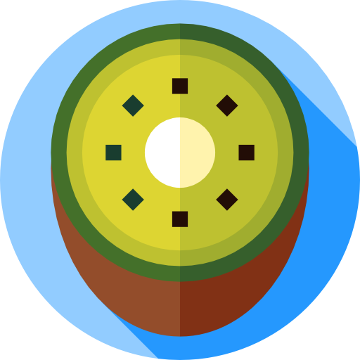 kiwi Flat Circular Flat Icône