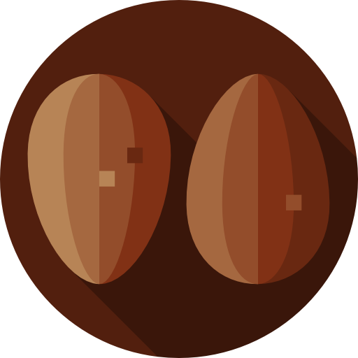 migdałowy Flat Circular Flat ikona