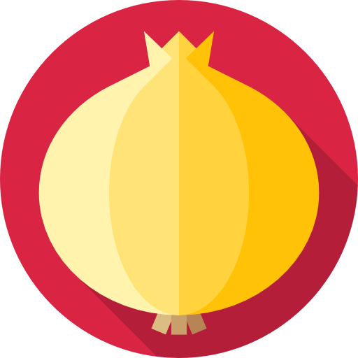 Onion Flat Circular Flat icon