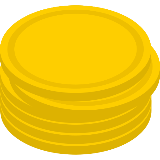 Монеты Isometric Flat иконка