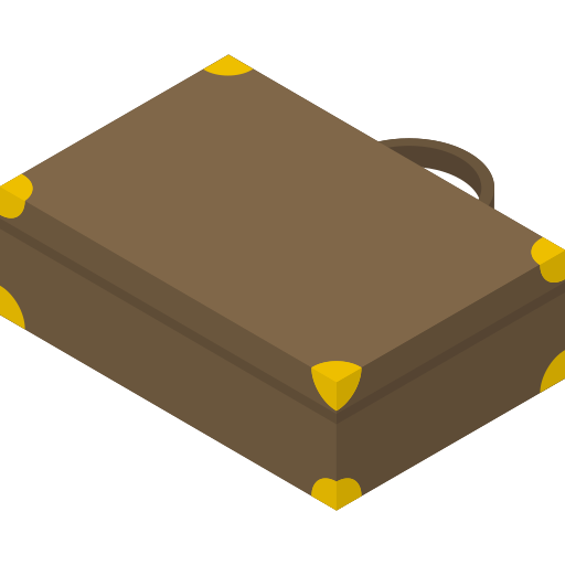 Suitcase Isometric Flat icon