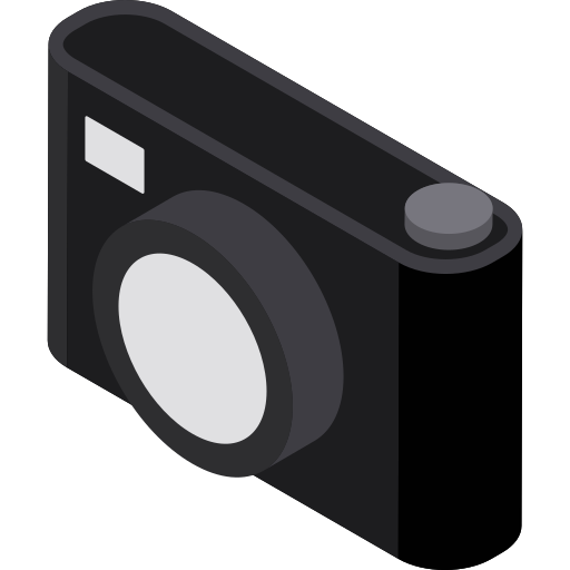 카메라 Isometric Flat icon