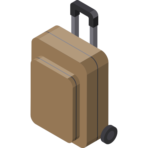 valise Isometric Flat Icône