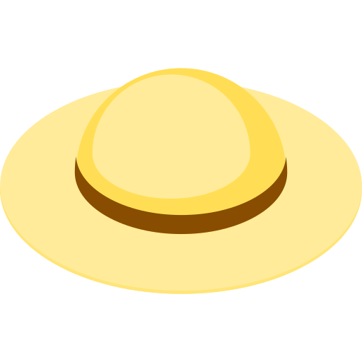 kapelusz Isometric Flat ikona