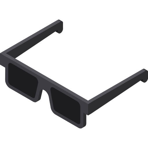 okulary słoneczne Isometric Flat ikona