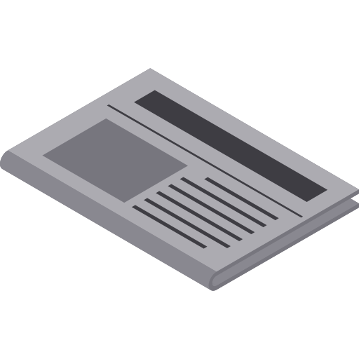 新聞 Isometric Flat icon