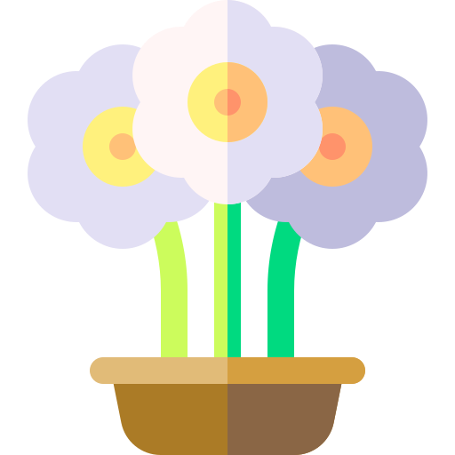 Flower Basic Rounded Flat icon