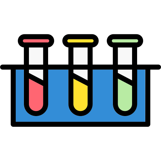 tubos de ensayo Generic Outline Color icono