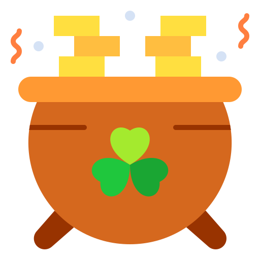 gouden pot Generic Flat icoon