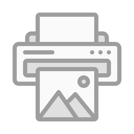 인쇄기 Generic Grey icon