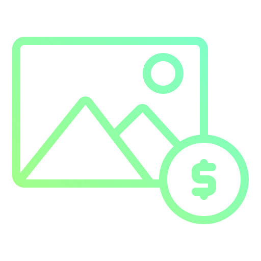 betaalde inhoud Generic Gradient icoon
