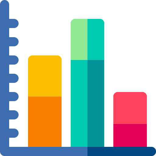 analisi dei dati Basic Rounded Flat icona