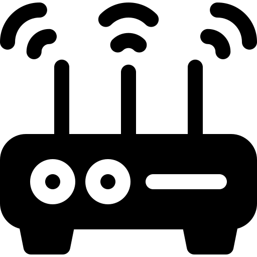 modem Basic Rounded Filled icoon