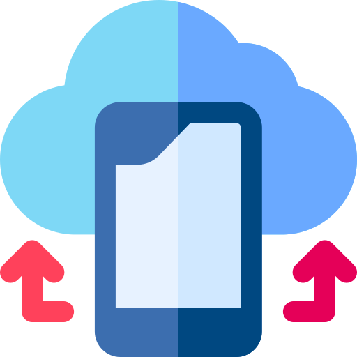 Cloud storage Basic Rounded Flat icon