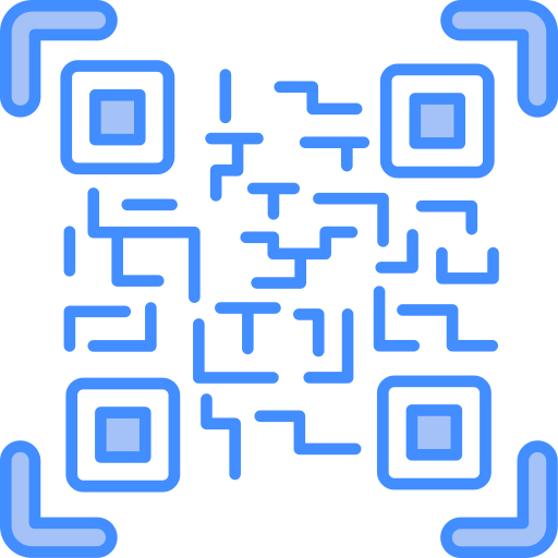 qrコード Generic Blue icon