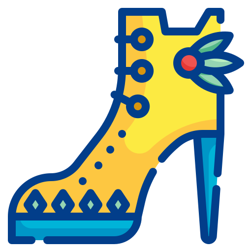 high heels Wanicon Lineal Color icon