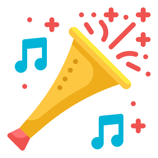 Trumpet Wanicon Flat icon