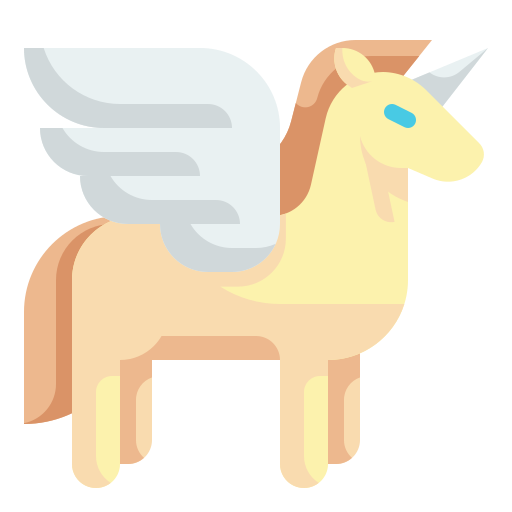 unicornio Wanicon Flat icono
