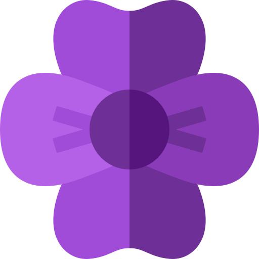 fioletowy Basic Straight Flat ikona