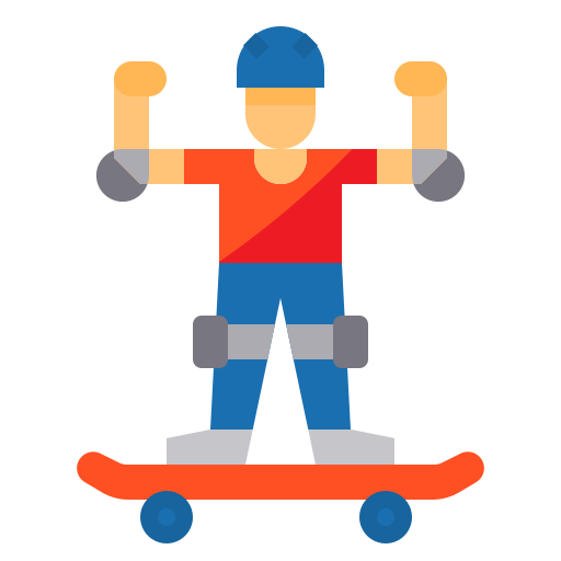 Skateboarding itim2101 Flat icon