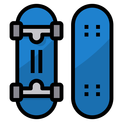 Skateboard itim2101 Lineal Color icon