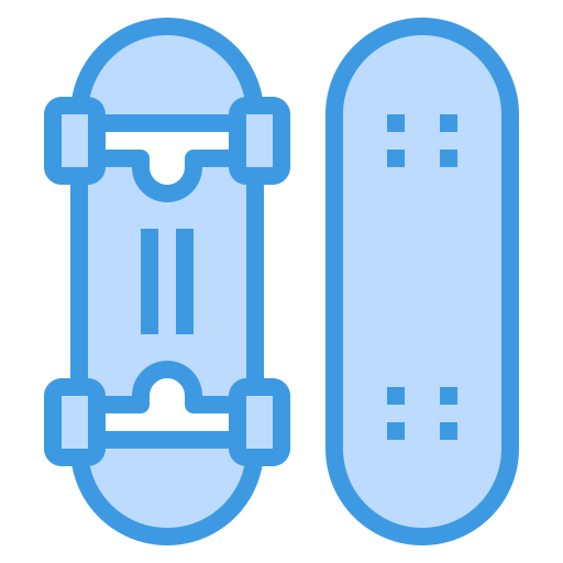 스케이트 보드 itim2101 Blue icon