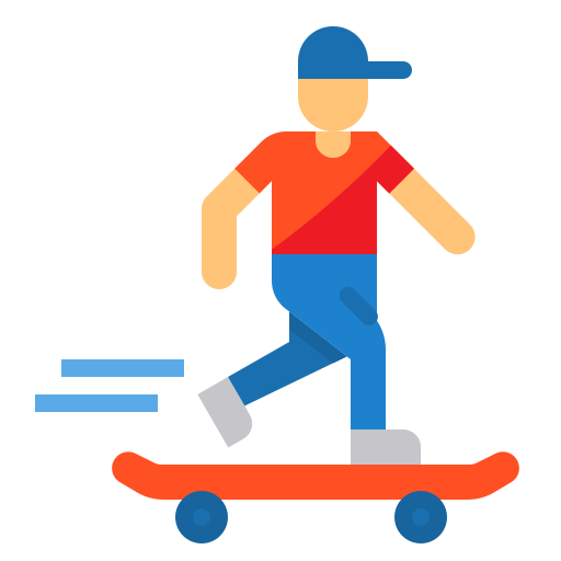 スケートボード itim2101 Flat icon
