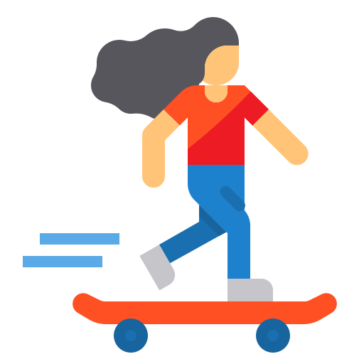 Skateboarding itim2101 Flat icon