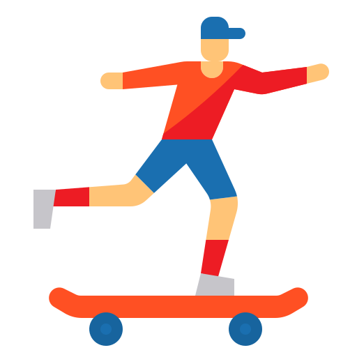 スケートボード itim2101 Flat icon