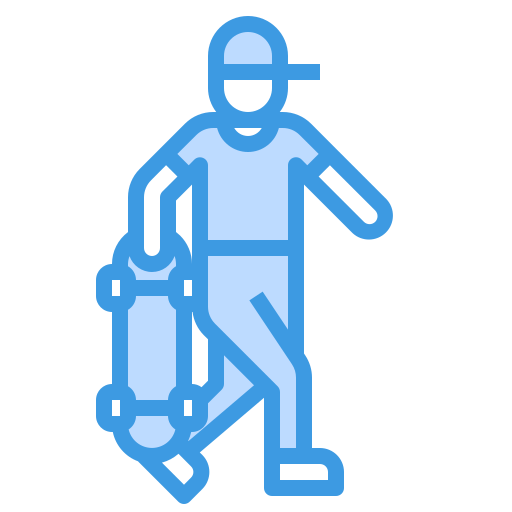 Skater itim2101 Blue icon
