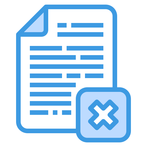 ファイルを削除する itim2101 Blue icon