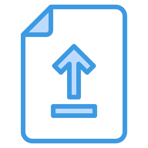 subir archivo itim2101 Blue icono