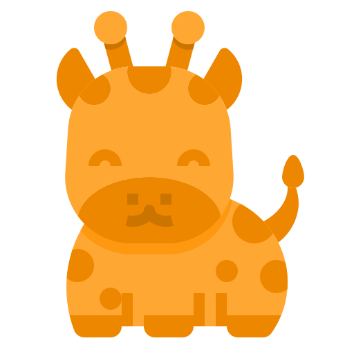 Żyrafa itim2101 Flat ikona