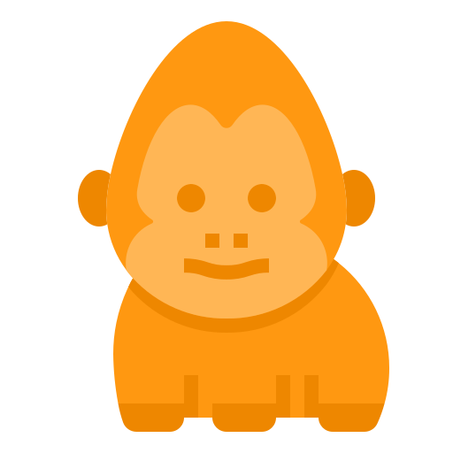 Gorilla itim2101 Flat icon