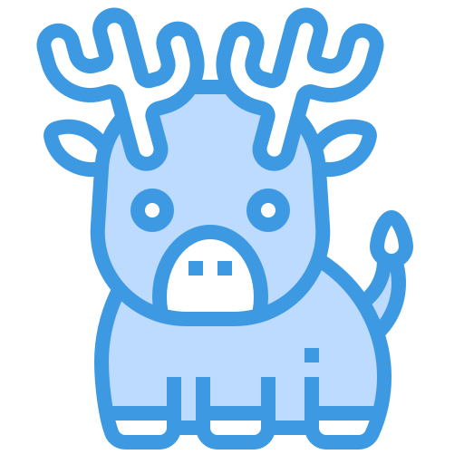 Deer itim2101 Blue icon