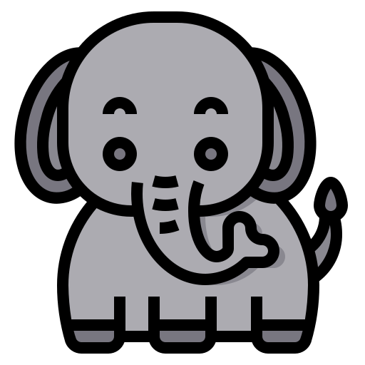 elefante itim2101 Lineal Color icono