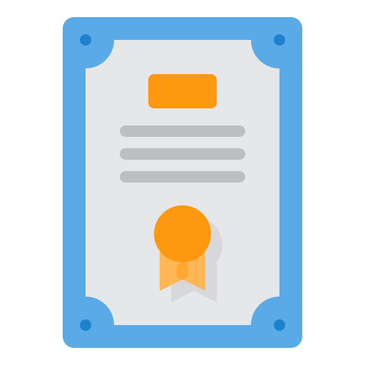 Diploma itim2101 Flat icon