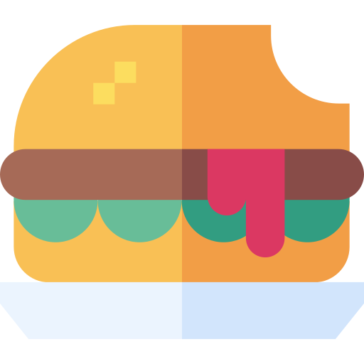 Бургер Basic Straight Flat иконка