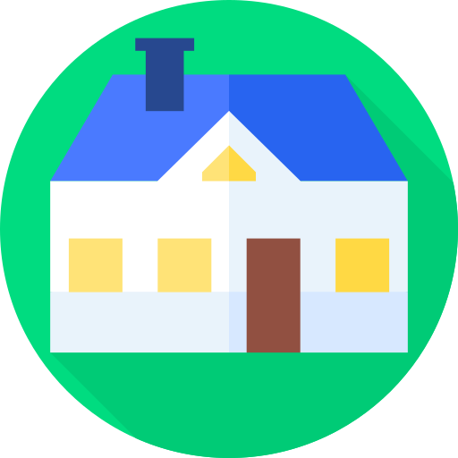 집 Flat Circular Flat icon