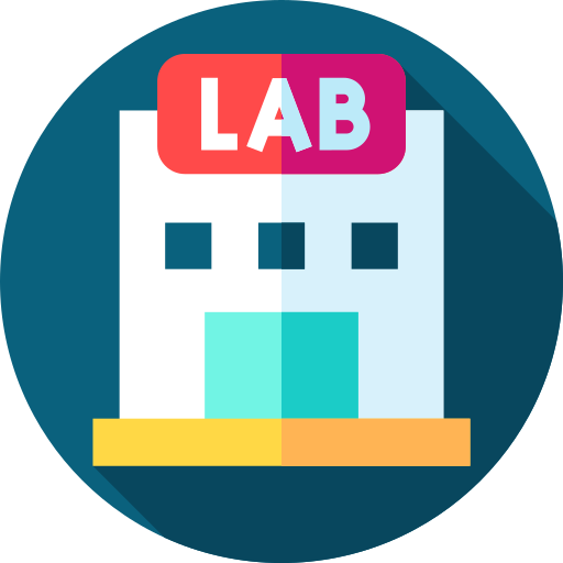 laboratorium Flat Circular Flat ikona