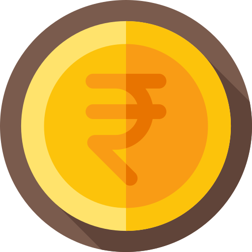rupia Flat Circular Flat ikona